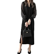 Amazon.co.jp: [Augmap] ロングワンピース レディース 長袖